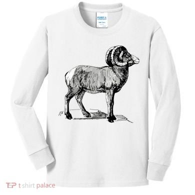 Mountain Goat Mountain Sheep Kids Long Sleeve Shirt