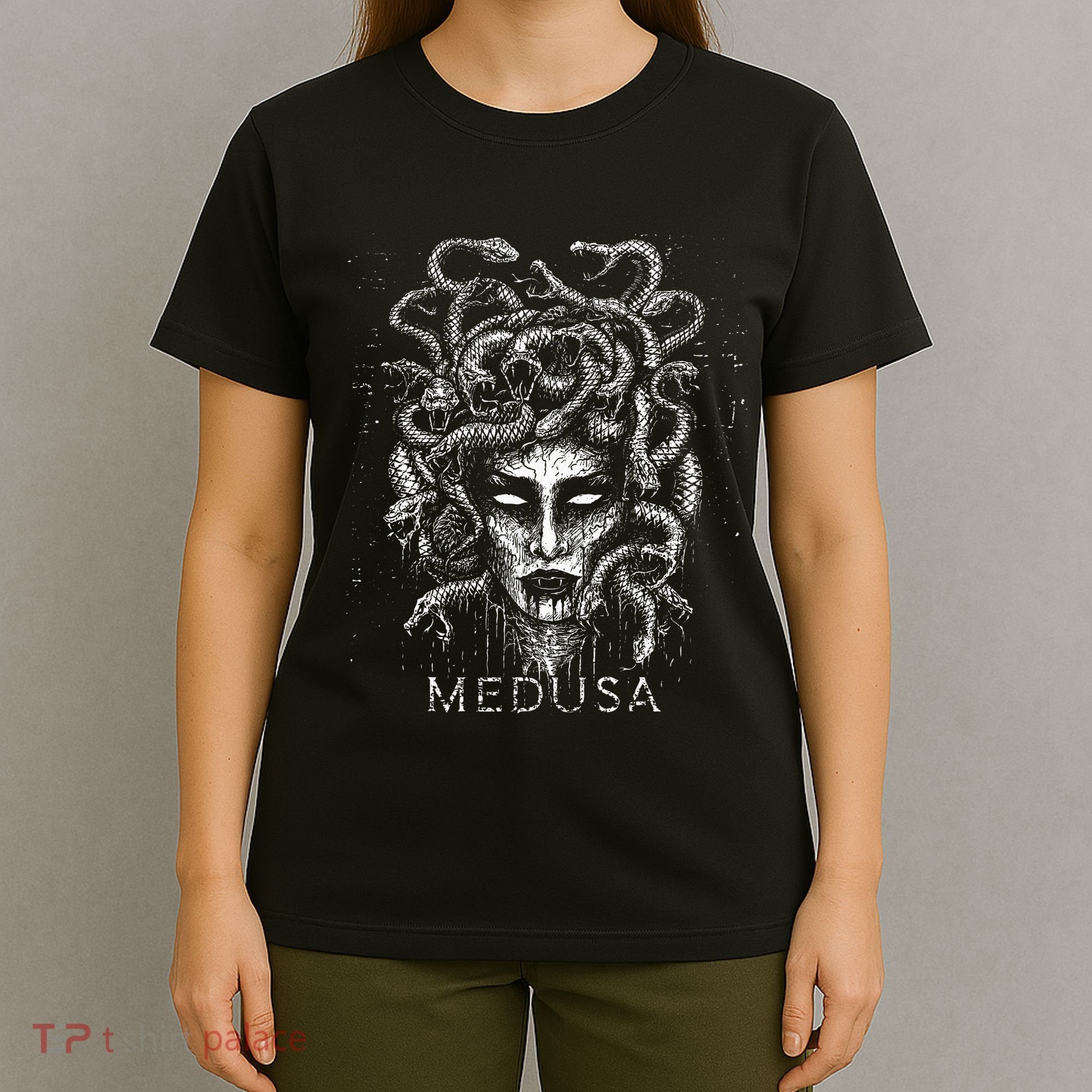 Medusa Greek Mythology Goddess With Snake Hair T-Shirt