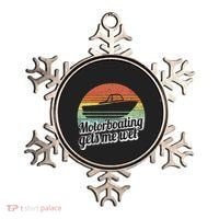 Motorboating Gets Me Wet Women Motor Boat Captain Ornament thumb 0