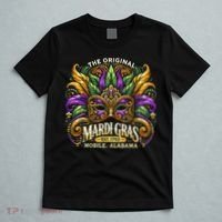 Mardi Gras Mask The Original Mobile Alabama Mardi Gras T-Shirt thumb 5