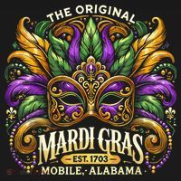 Mardi Gras Mask The Original Mobile Alabama Mardi Gras Women's Hoodie thumb 2