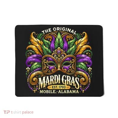 Mardi Gras Mask The Original Mobile Alabama Mardi Gras Mousepad