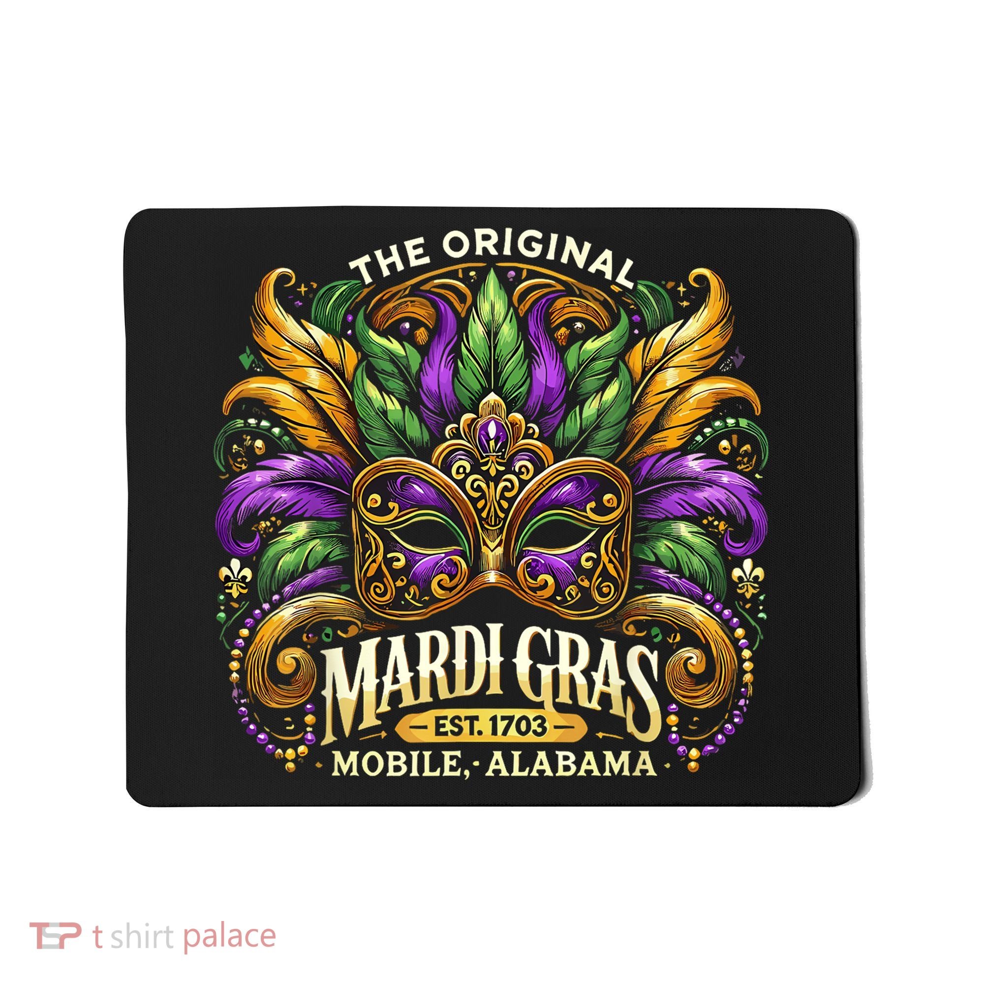 Mardi Gras Mask The Original Mobile Alabama Mardi Gras Mousepad