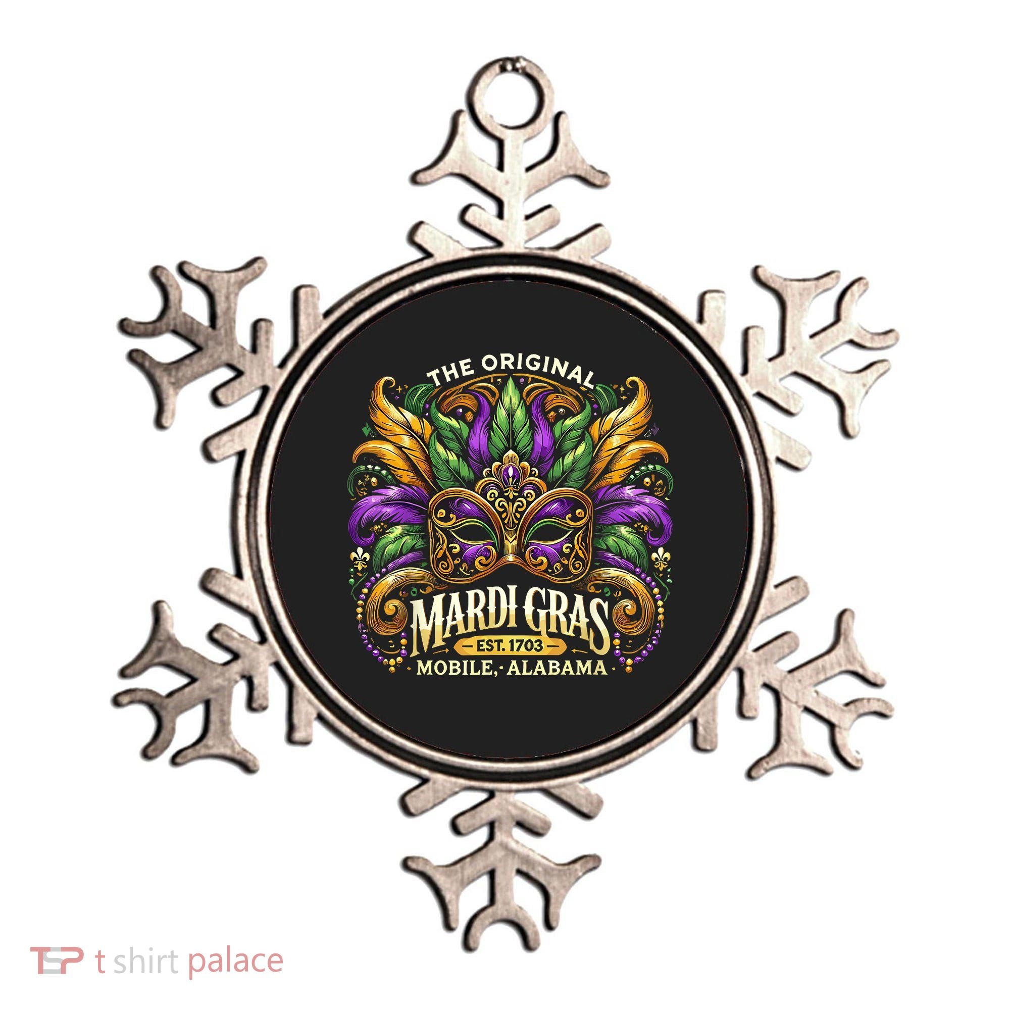 Mardi Gras Mask The Original Mobile Alabama Mardi Gras Ornament