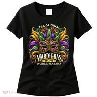 Mardi Gras Mask The Original Mobile Alabama Mardi Gras Women's T-Shirt thumb 0