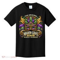 Mardi Gras Mask The Original Mobile Alabama Mardi Gras Kids T-Shirt thumb 0