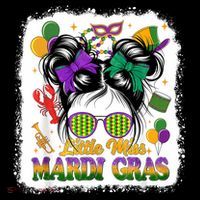 Mardi Gras Messy Bun Girl Women Coffee Mug thumb 5
