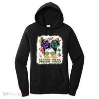 Mardi Gras Messy Bun Girl Women Women's Hoodie thumb 0