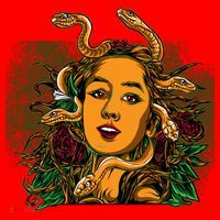 Medusa Greek Mythology Gorgo Santa Hat thumb 1