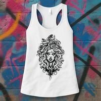 Medusa Greek Mythology Strong Women Rights Feminist Women's Tank Top thumb 3
