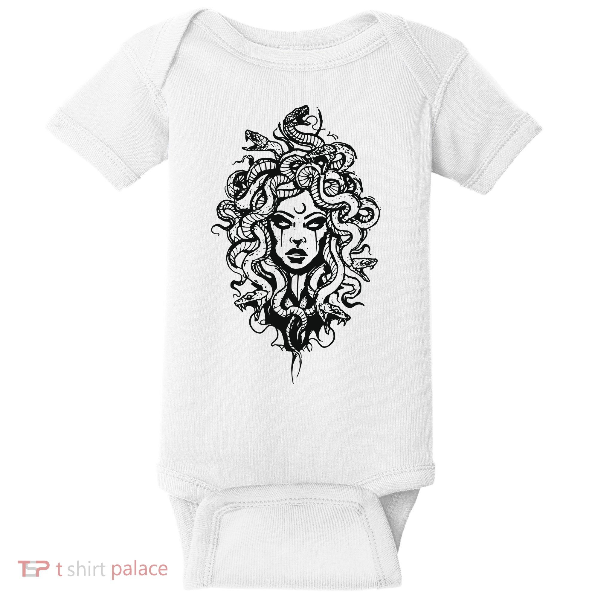 Medusa Greek Mythology Strong Women Rights Feminist Baby Bodysuit