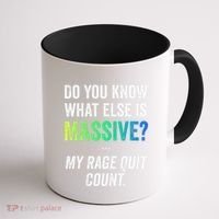 Massive Gaming Meme Rage Quit Gamers Humor Funny Gamer Coffee Mug thumb 1