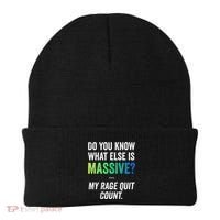 Massive Gaming Meme Rage Quit Gamers Humor Funny Gamer Beanie thumb 0