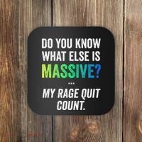 Massive Gaming Meme Rage Quit Gamers Humor Funny Gamer Coaster thumb 0
