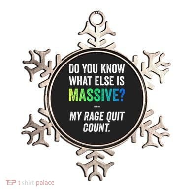 Massive Gaming Meme Rage Quit Gamers Humor Funny Gamer Ornament