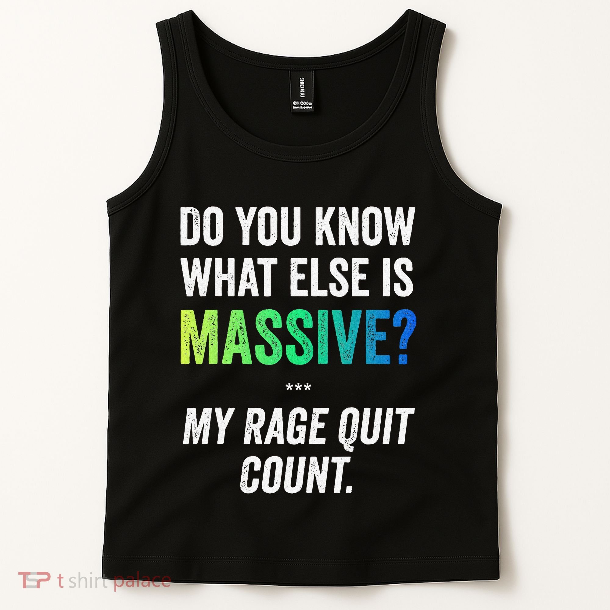 Massive Gaming Meme Rage Quit Gamers Humor Funny Gamer Tank Top