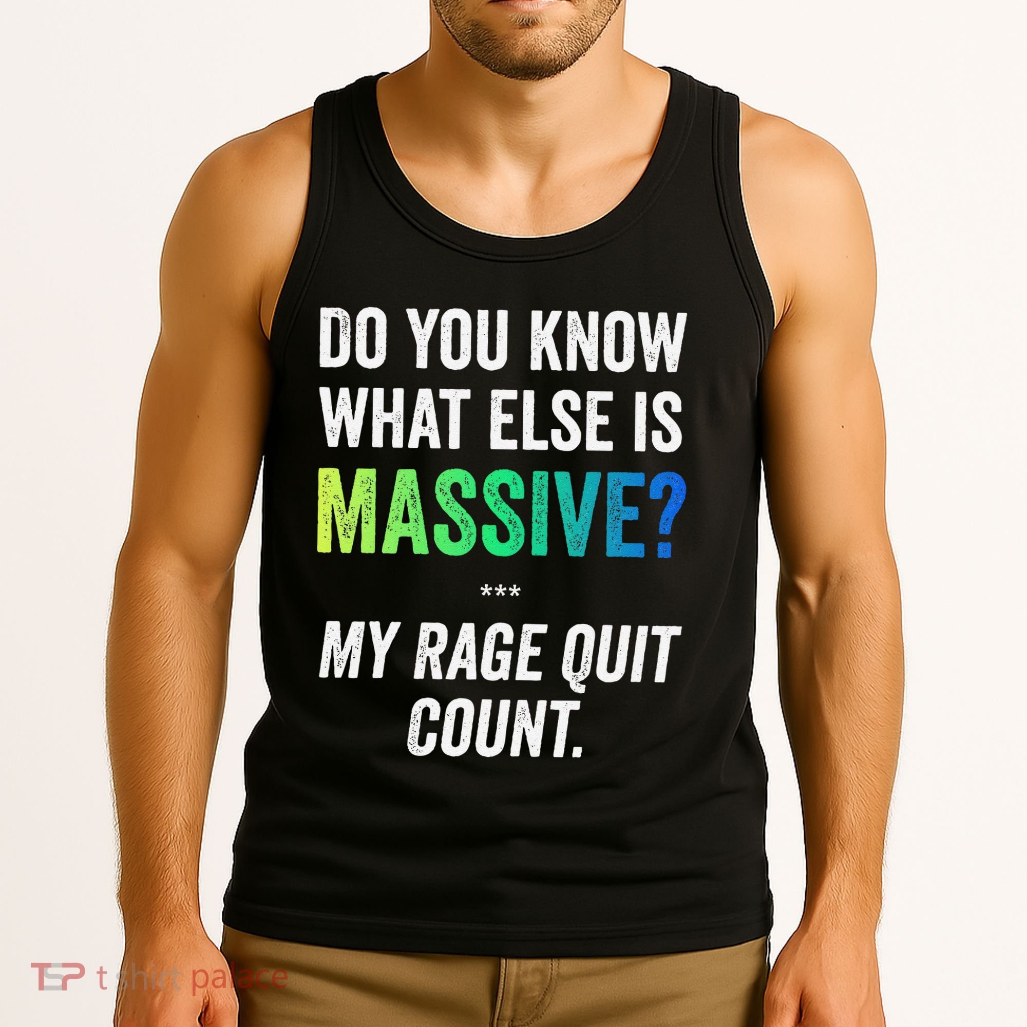 Massive Gaming Meme Rage Quit Gamers Humor Funny Gamer Tank Top