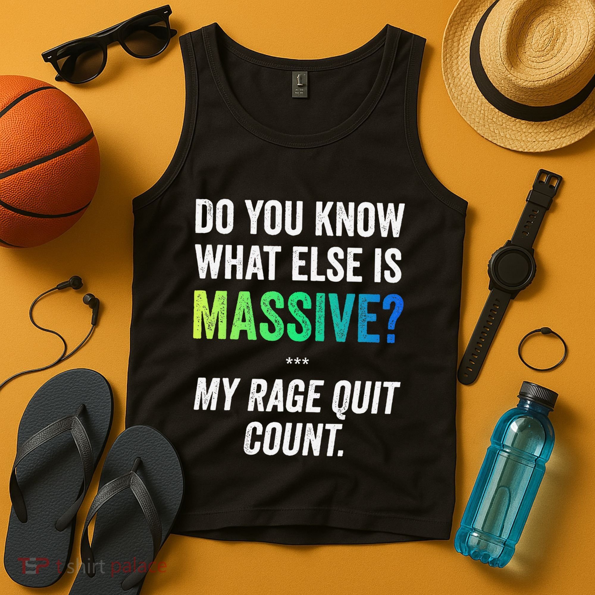 Massive Gaming Meme Rage Quit Gamers Humor Funny Gamer Tank Top