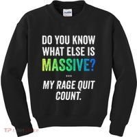 Massive Gaming Meme Rage Quit Gamers Humor Funny Gamer Kids Sweatshirt thumb 0