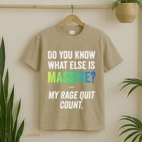 Massive Gaming Meme Rage Quit Gamers Humor Funny Gamer T-Shirt thumb 2