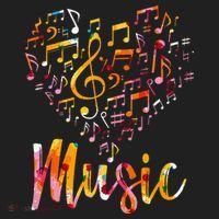 Musician Gift Musical Instrument Music Notes Treble Clef Comfort Colors Boxy T-Shirt thumb 3