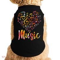 Musician Gift Musical Instrument Music Notes Treble Clef Doggie Tank thumb 0