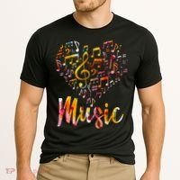 Musician Gift Musical Instrument Music Notes Treble Clef Cooling Performance Crew T-Shirt thumb 2