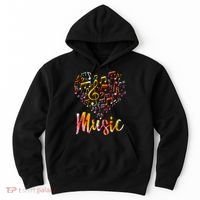 Musician Gift Musical Instrument Music Notes Treble Clef Hoodie thumb 0