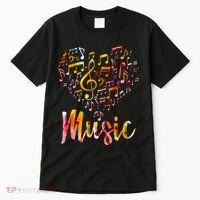 Musician Gift Musical Instrument Music Notes Treble Clef Tall T-Shirt thumb 0