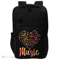 Musician Gift Musical Instrument Music Notes Treble Clef Impact Tech Backpack thumb 0