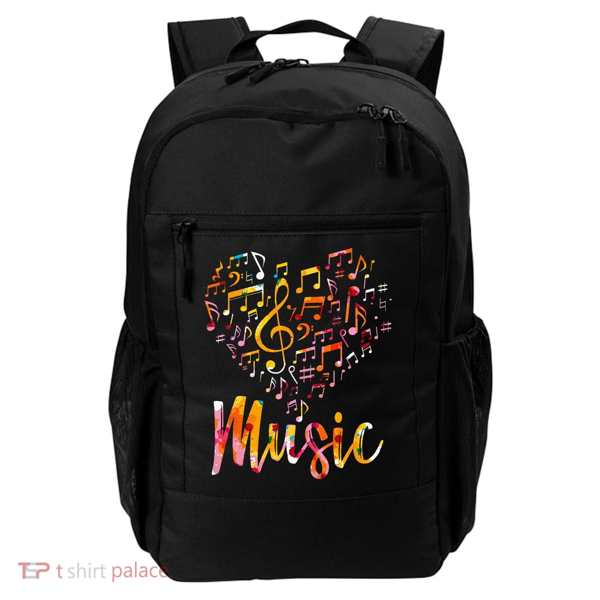 Musician Gift Musical Instrument Music Notes Treble Clef Backpack