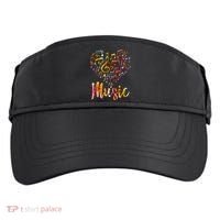 Musician Gift Musical Instrument Music Notes Treble Clef Adult Drive Performance Visor thumb 0