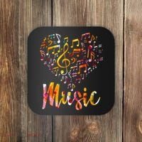 Musician Gift Musical Instrument Music Notes Treble Clef Coaster thumb 0