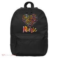 Musician Gift Musical Instrument Music Notes Treble Clef 16 in Basic Backpack thumb 0