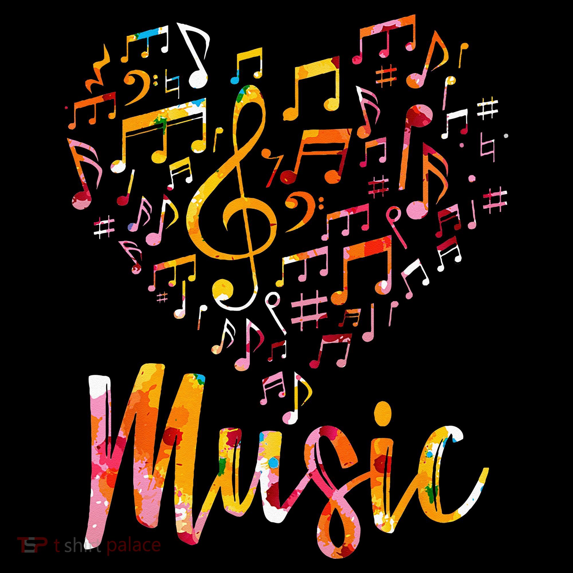 Musician Gift Musical Instrument Music Notes Treble Clef Women's Hoodie