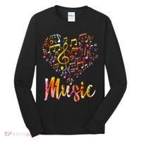 Musician Gift Musical Instrument Music Notes Treble Clef Tall Long Sleeve Shirt thumb 0