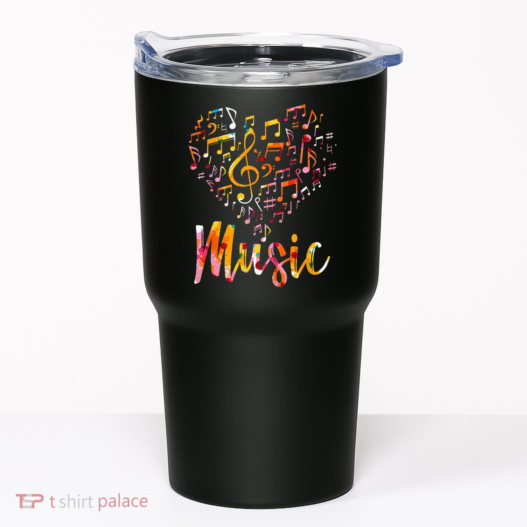 Musician Gift Musical Instrument Music Notes Treble Clef Tumbler