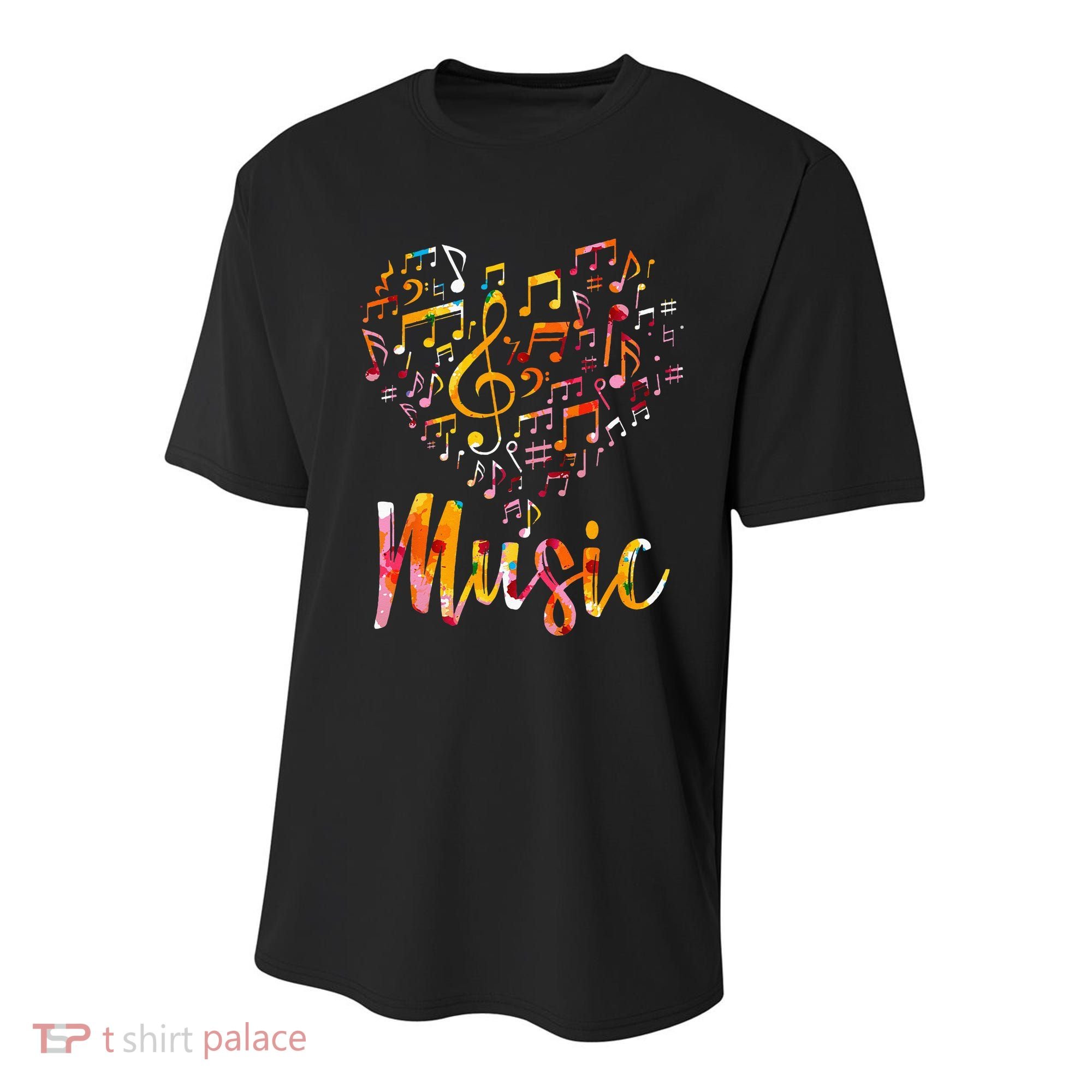 Musician Gift Musical Instrument Music Notes Treble Clef Youth Performance Sprint T-Shirt