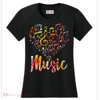 Musician Gift Musical Instrument Music Notes Treble Clef Women's Cooling Performance Crew T-Shirt thumb 0