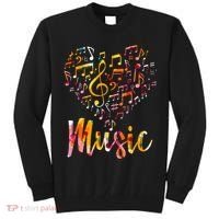Musician Gift Musical Instrument Music Notes Treble Clef Tall Sweatshirt thumb 0