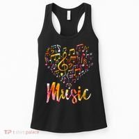 Musician Gift Musical Instrument Music Notes Treble Clef Women's Tank Top thumb 0