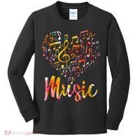 Musician Gift Musical Instrument Music Notes Treble Clef Kids Long Sleeve Shirt thumb 0