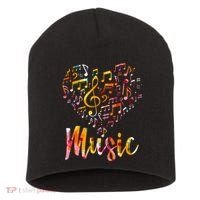 Musician Gift Musical Instrument Music Notes Treble Clef Short Acrylic Beanie thumb 0