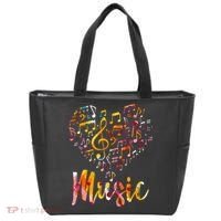 Musician Gift Musical Instrument Music Notes Treble Clef Tote Bag thumb 0
