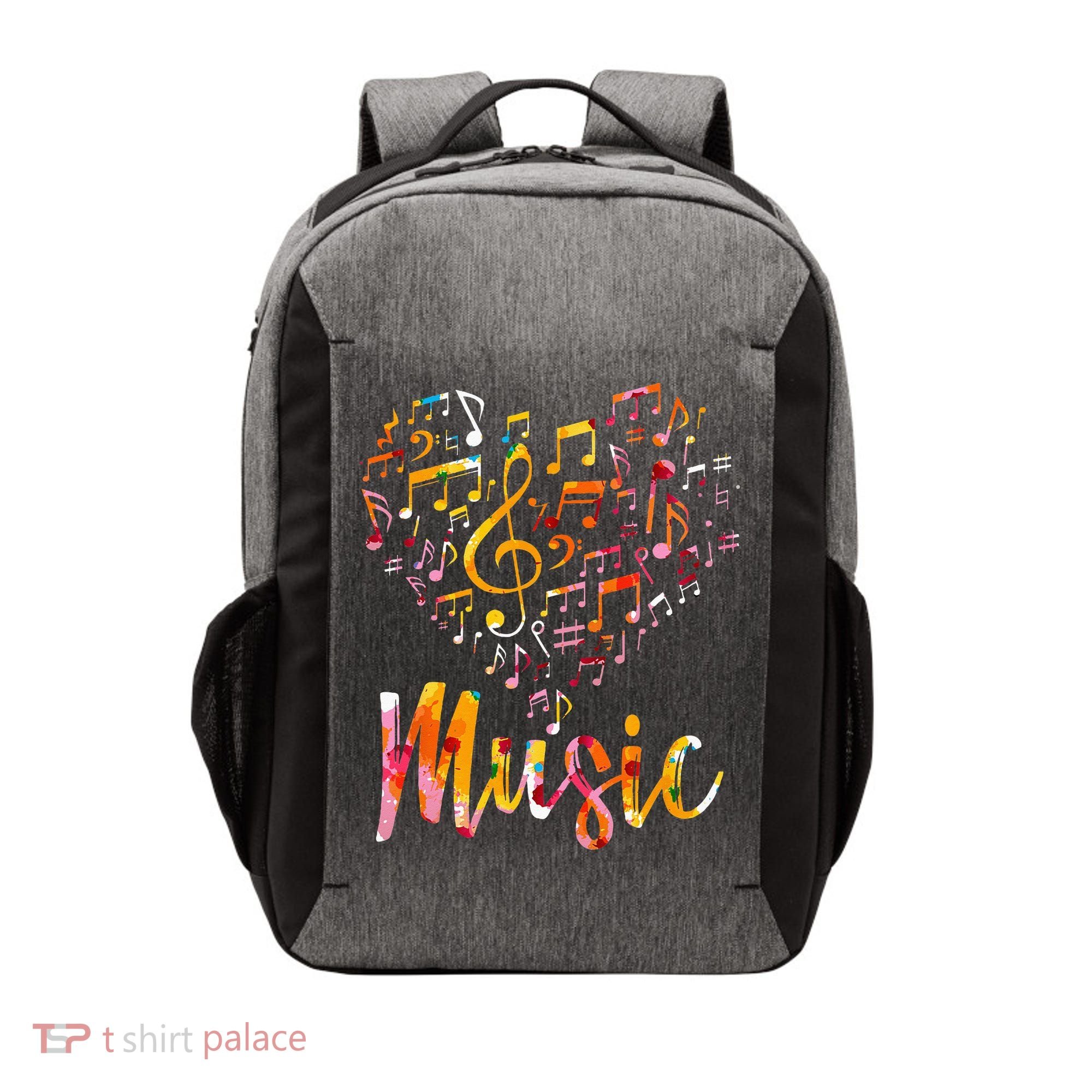 Musician Gift Musical Instrument Music Notes Treble Clef Vector Backpack