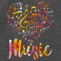 Musician Gift Musical Instrument Music Notes Treble Clef Vector Backpack thumb 2