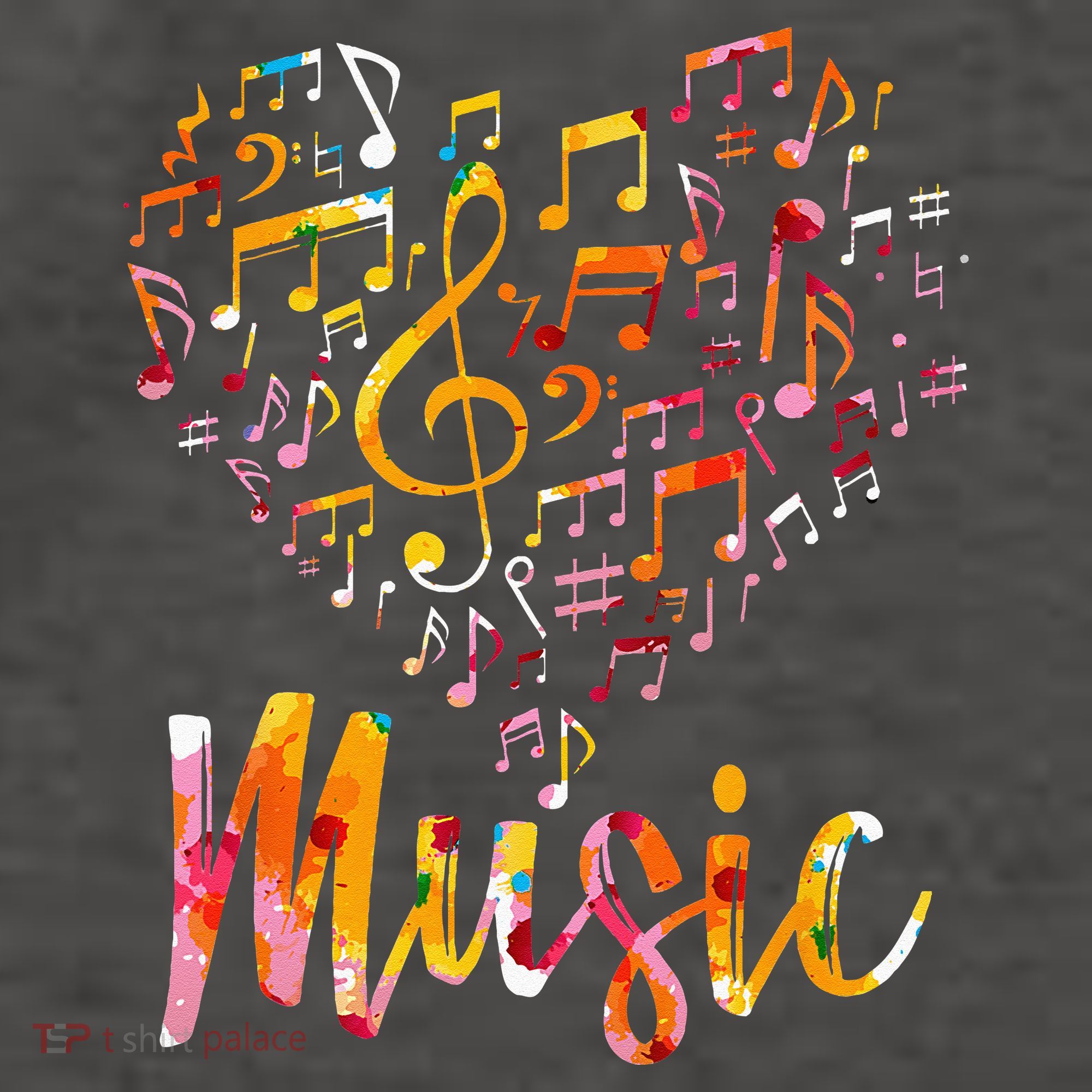 Musician Gift Musical Instrument Music Notes Treble Clef Vector Backpack