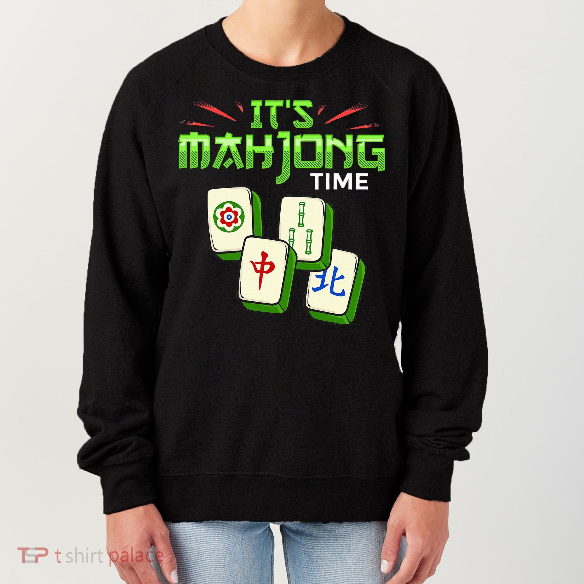 Mahjong Game Mah Jongg Online Player Tile Women's Sweatshirt