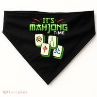 Mahjong Game Mah Jongg Online Player Tile USA-Made Doggie Bandana thumb 0
