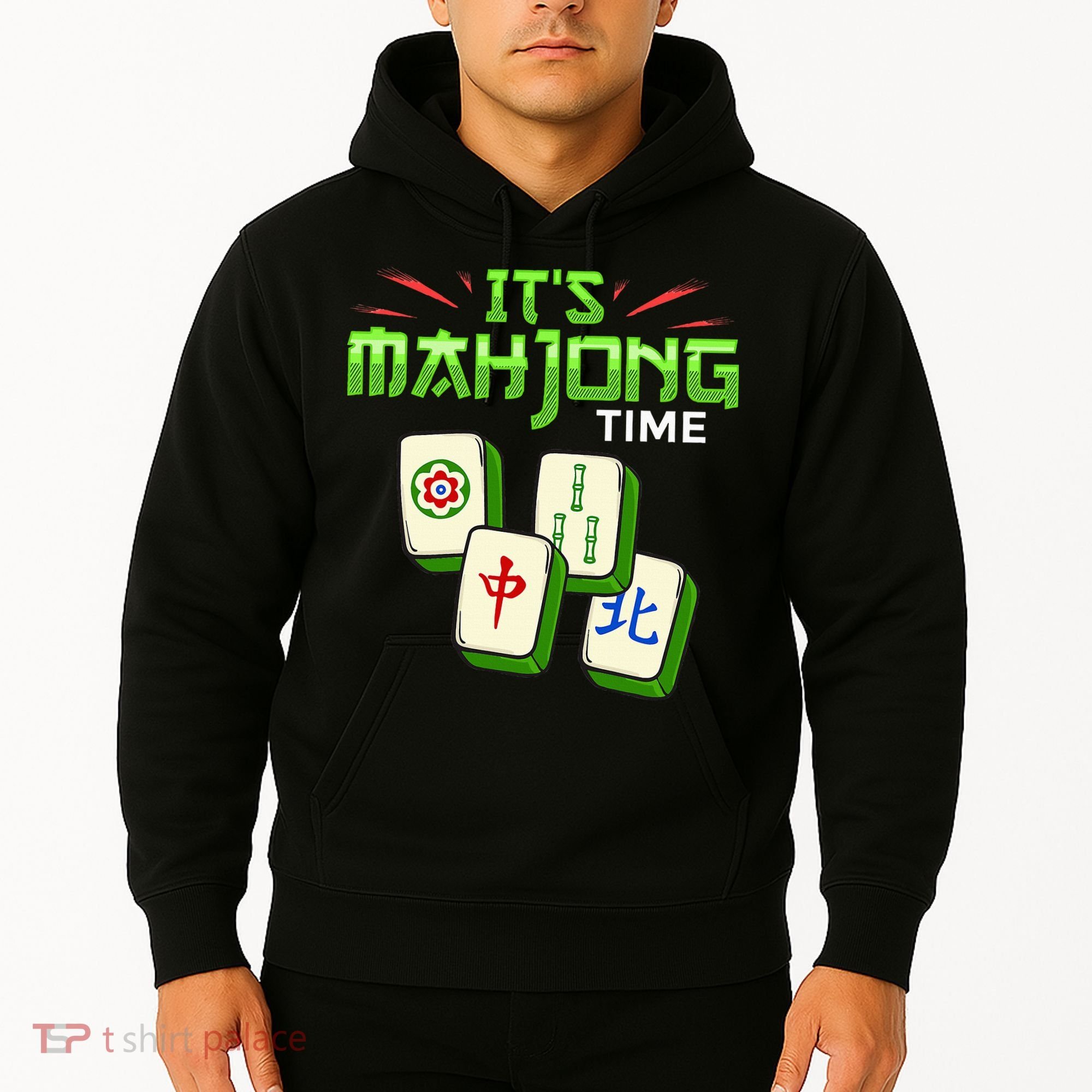 Mahjong Game Mah Jongg Online Player Tile Hoodie